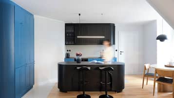Deluxe appartement, niet-roken, privébadkamer | Interieur