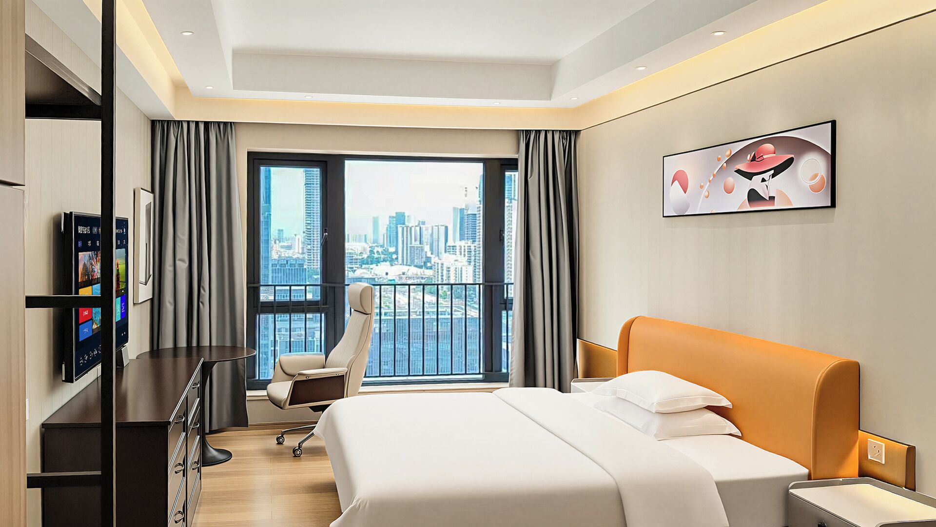 Chambre Double Supérieure, vue ville | Vue de la chambre
