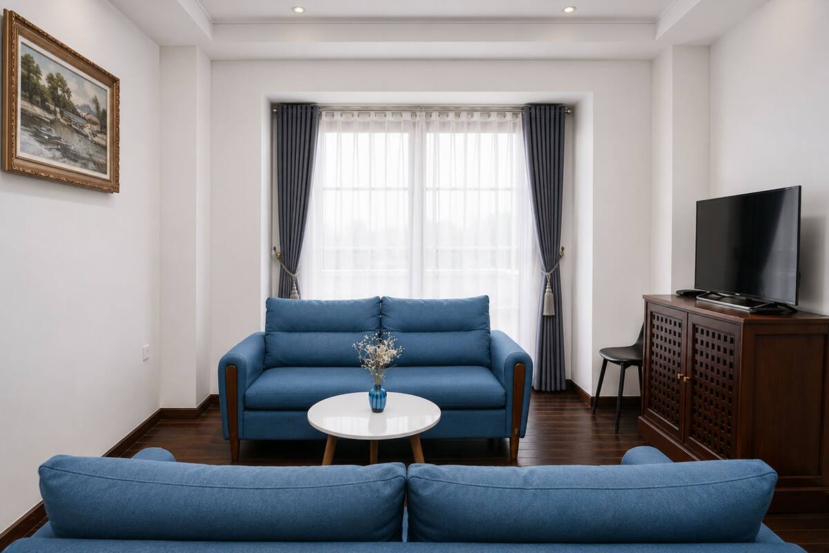 ห้องแฟมิลี่สวีท, ระเบียง, วิวสวนหย่อม | บริเวณนั่งเล่น