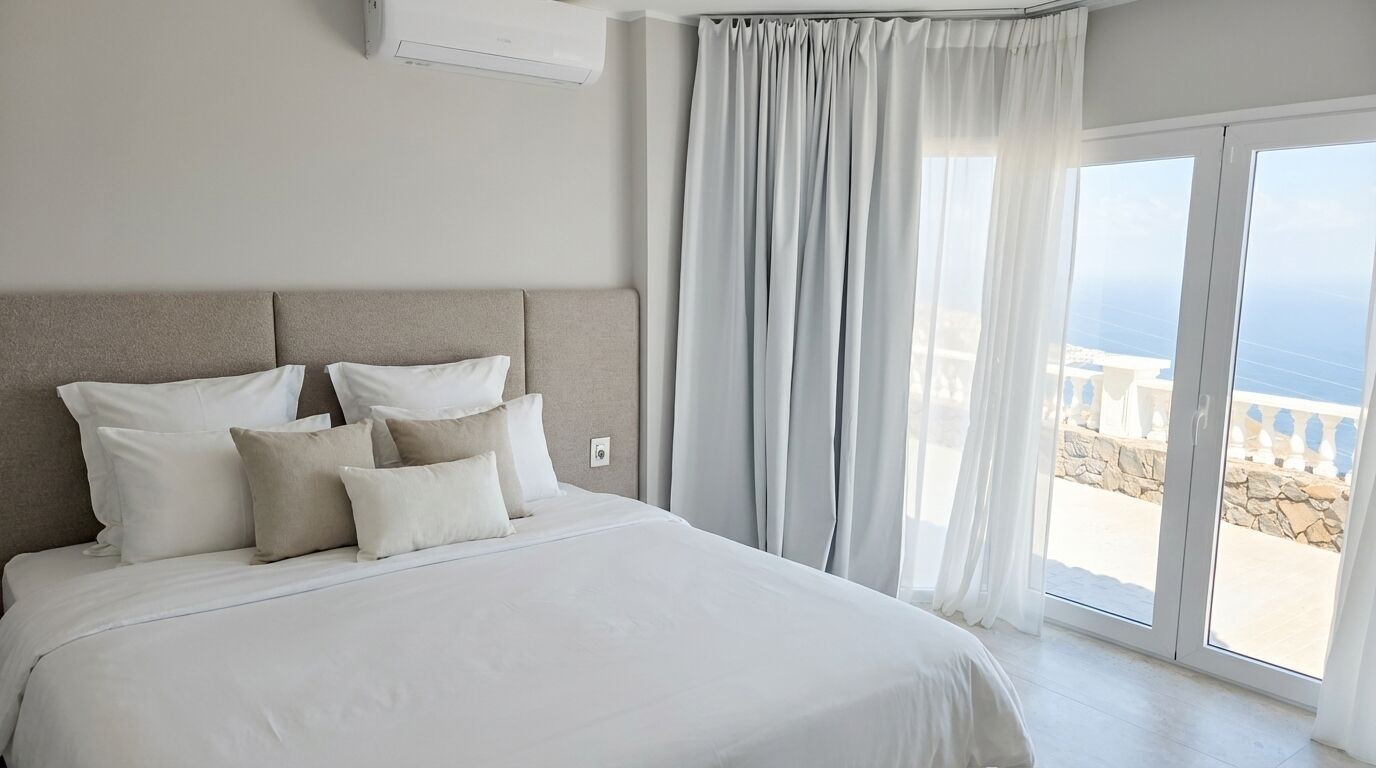 Villa – comfort, havutsikt | Strykejern/-brett og wi-fi (inkludert)