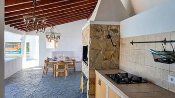 Vila Comfort, pemandangan samudra | Teras/patio