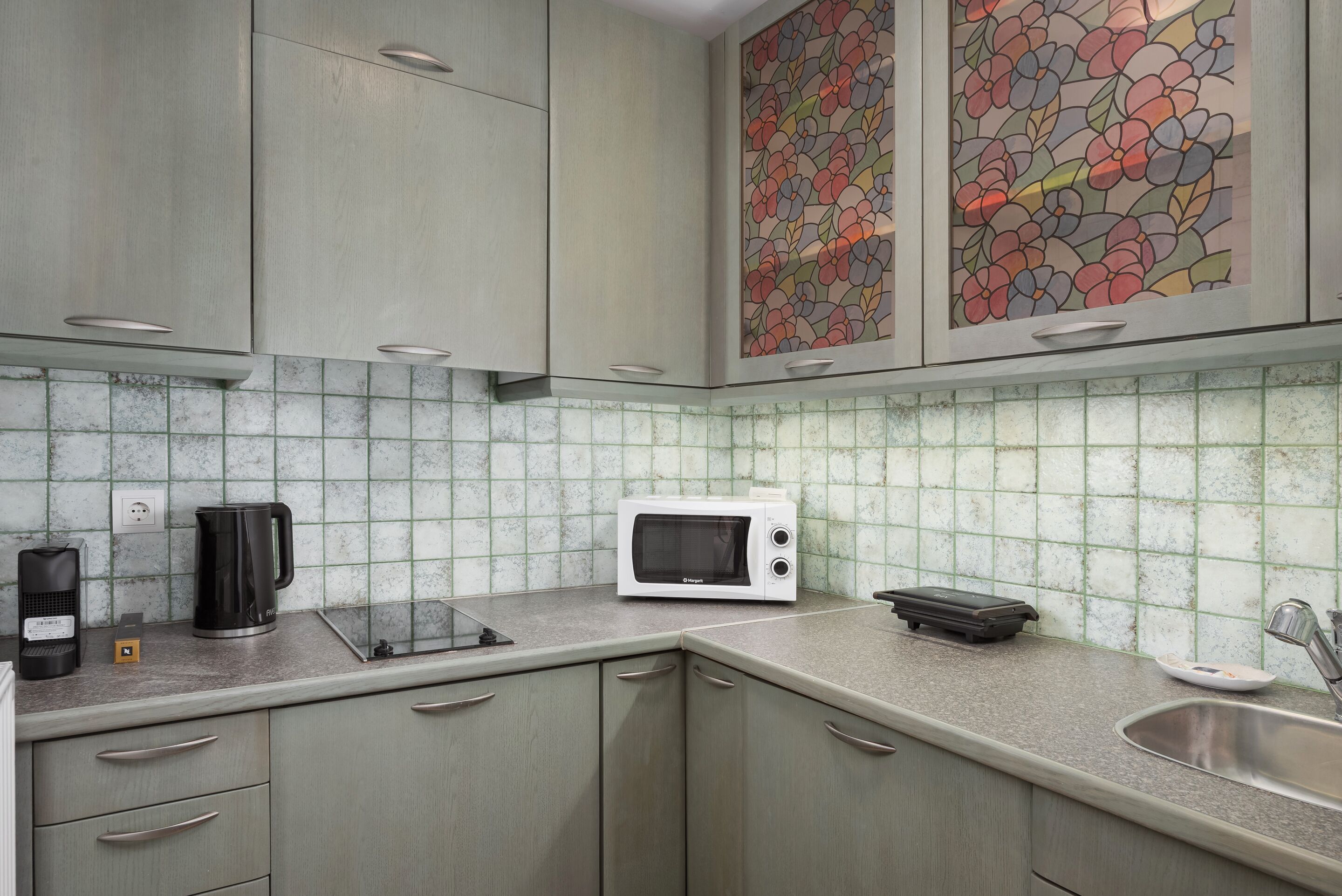 Superior Villa, Sea View | Private kitchen | Espresso maker, coffee/tea maker, full-size fridge, microwave