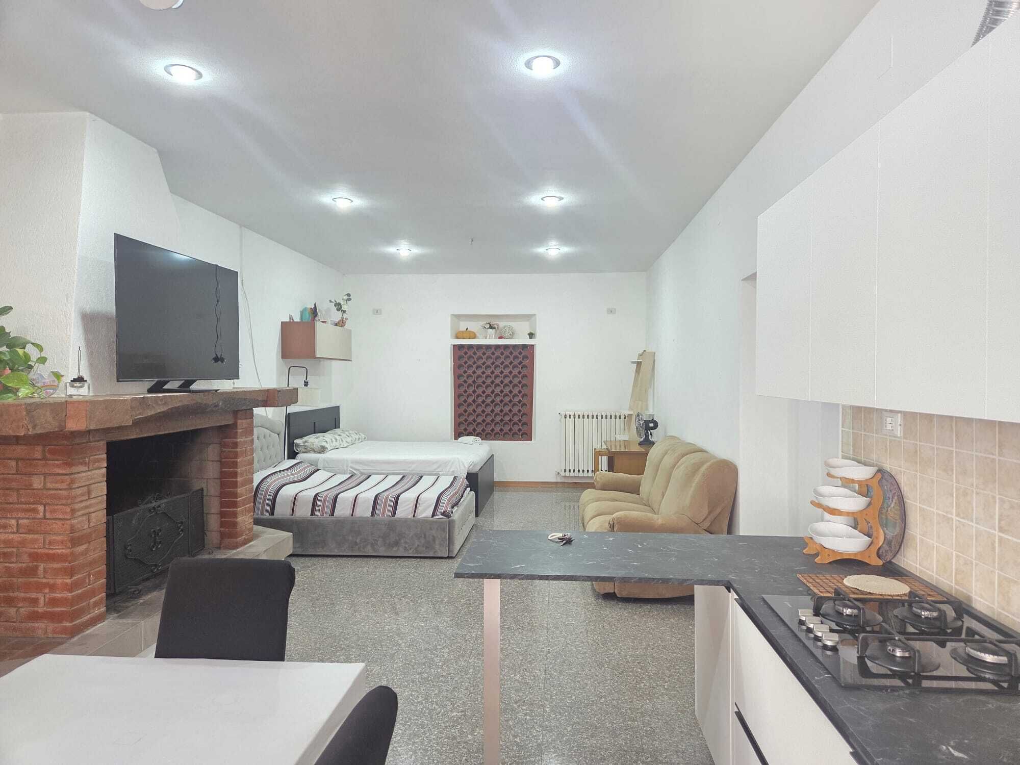 Studio, Courtyard View | Private kitchen | Espresso maker, fridge