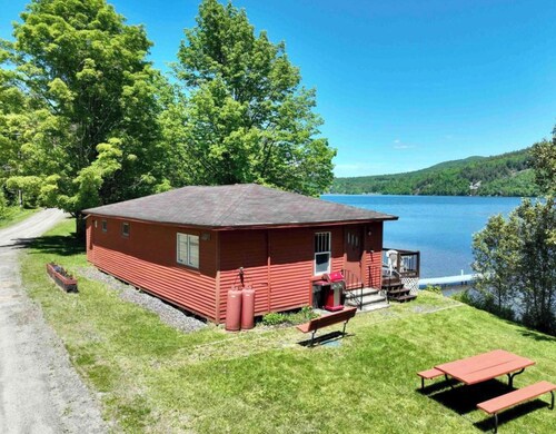 Two bedroom seasonal cabin in Barton VT on Crystal Lake in the Northeast Kingdom