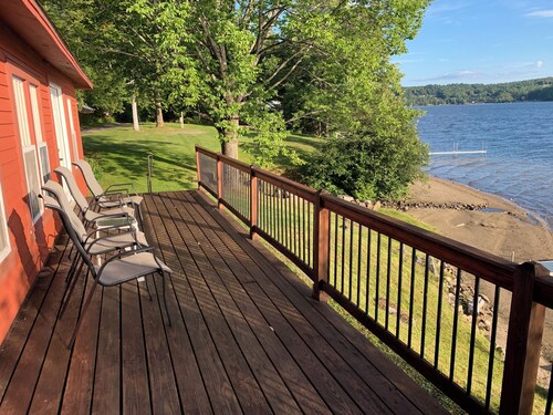 Two bedroom seasonal cabin in Barton VT on Crystal Lake in the Northeast Kingdom