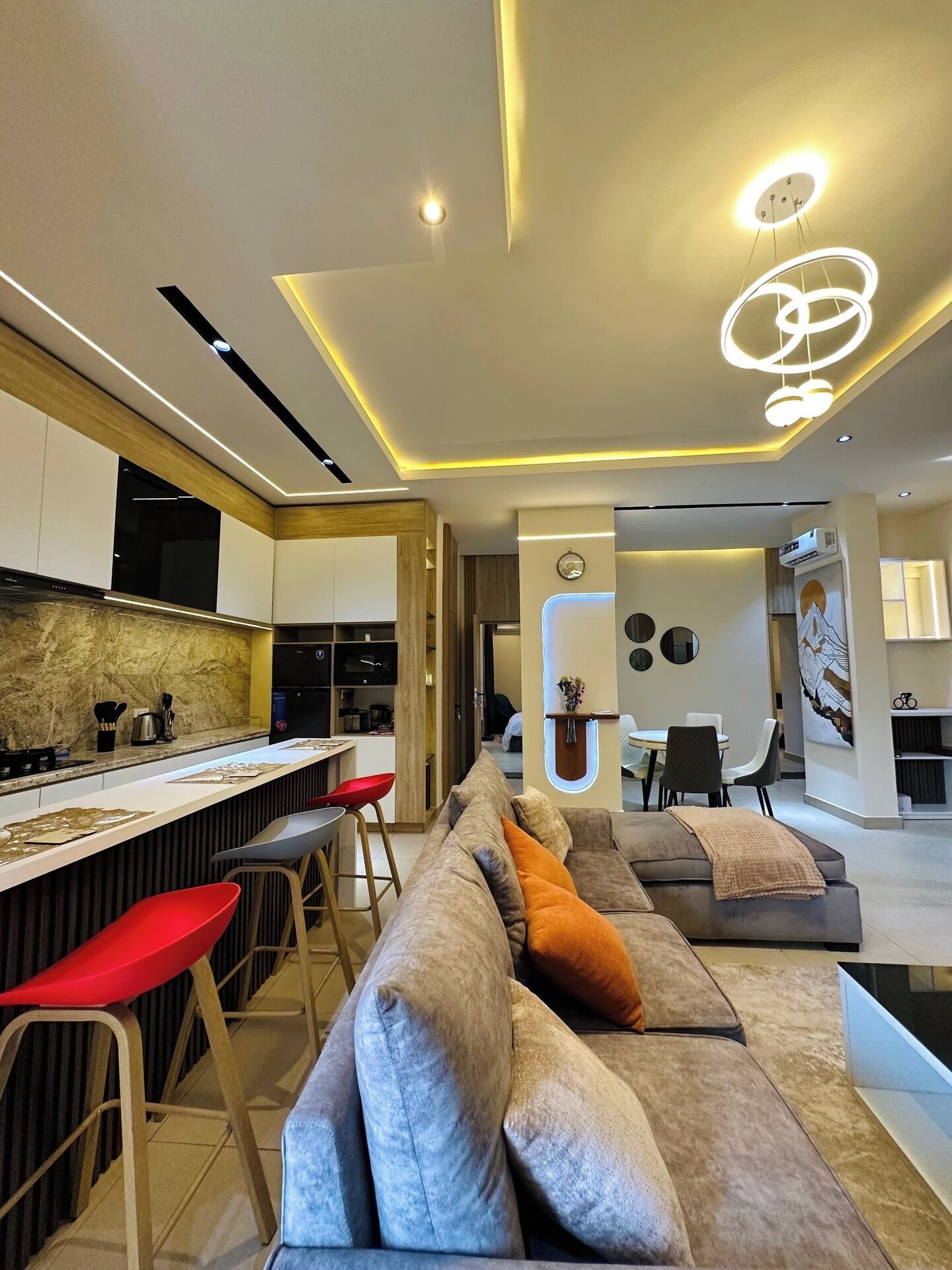 Economy appartement, balkon, uitzicht op stad | Woonruimte