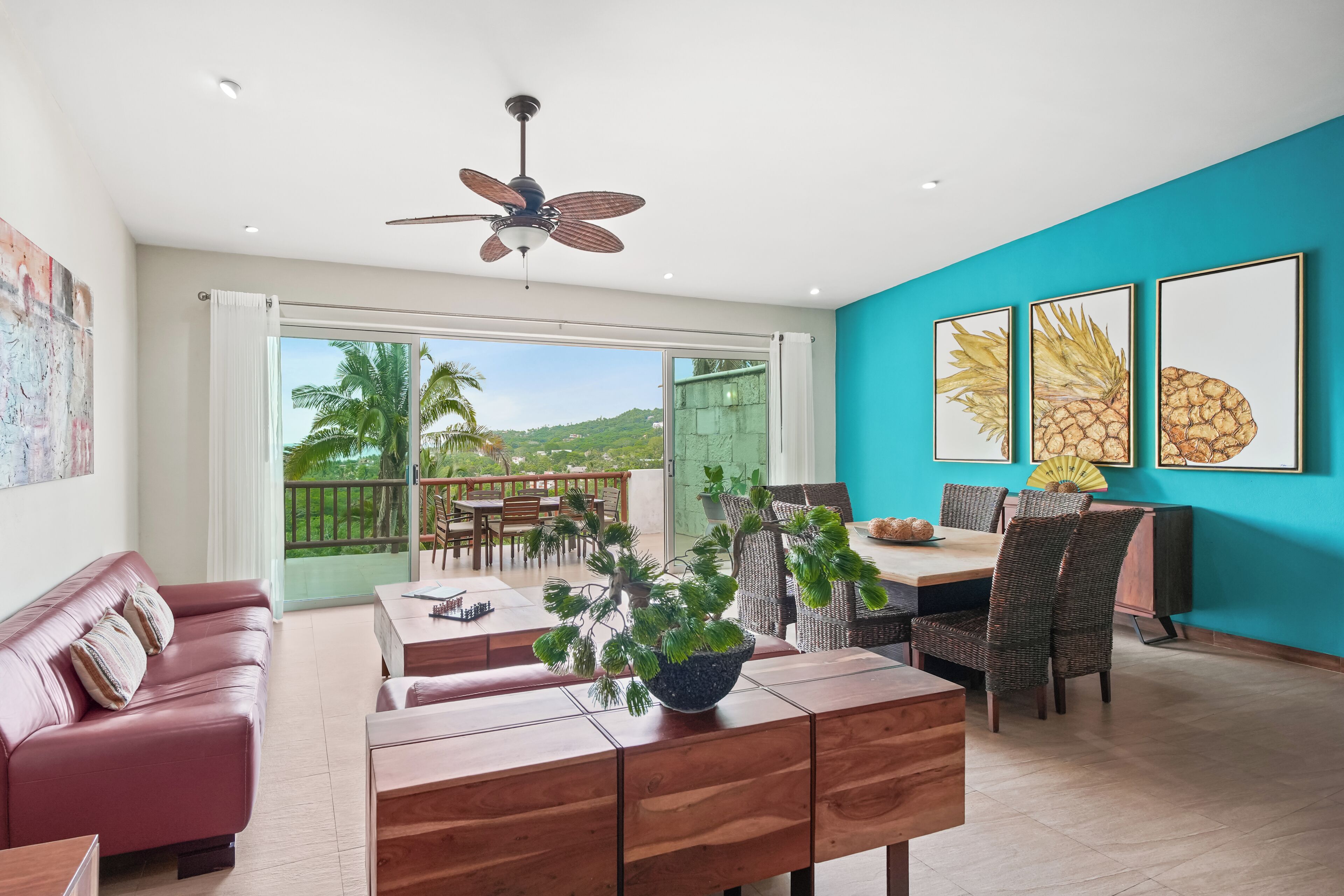 Apartamento Confort, balcón, vistas al mar | Zona de estar