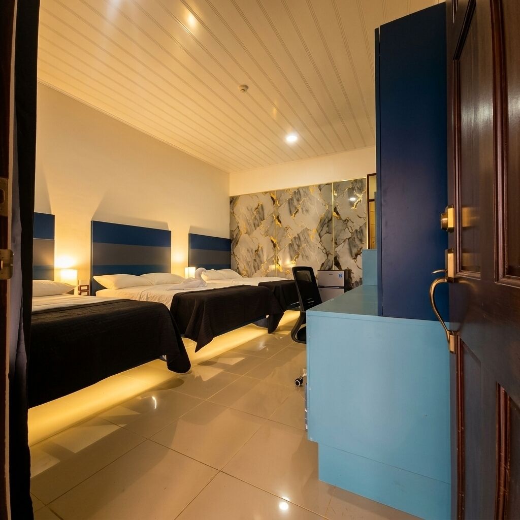 Family Quadruple Room | Blackout curtains, free WiFi