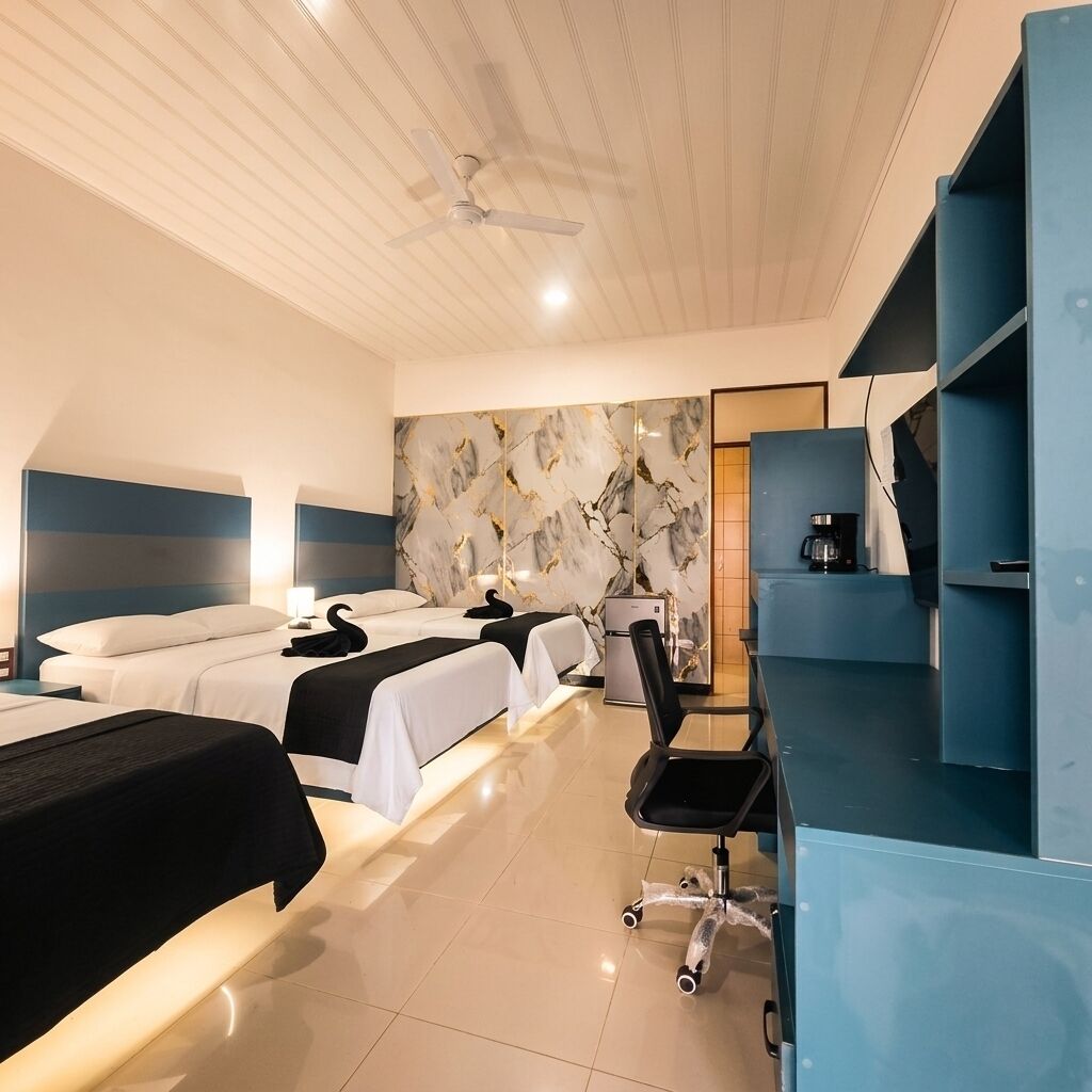 Family Quadruple Room | Blackout drapes, WiFi (free)