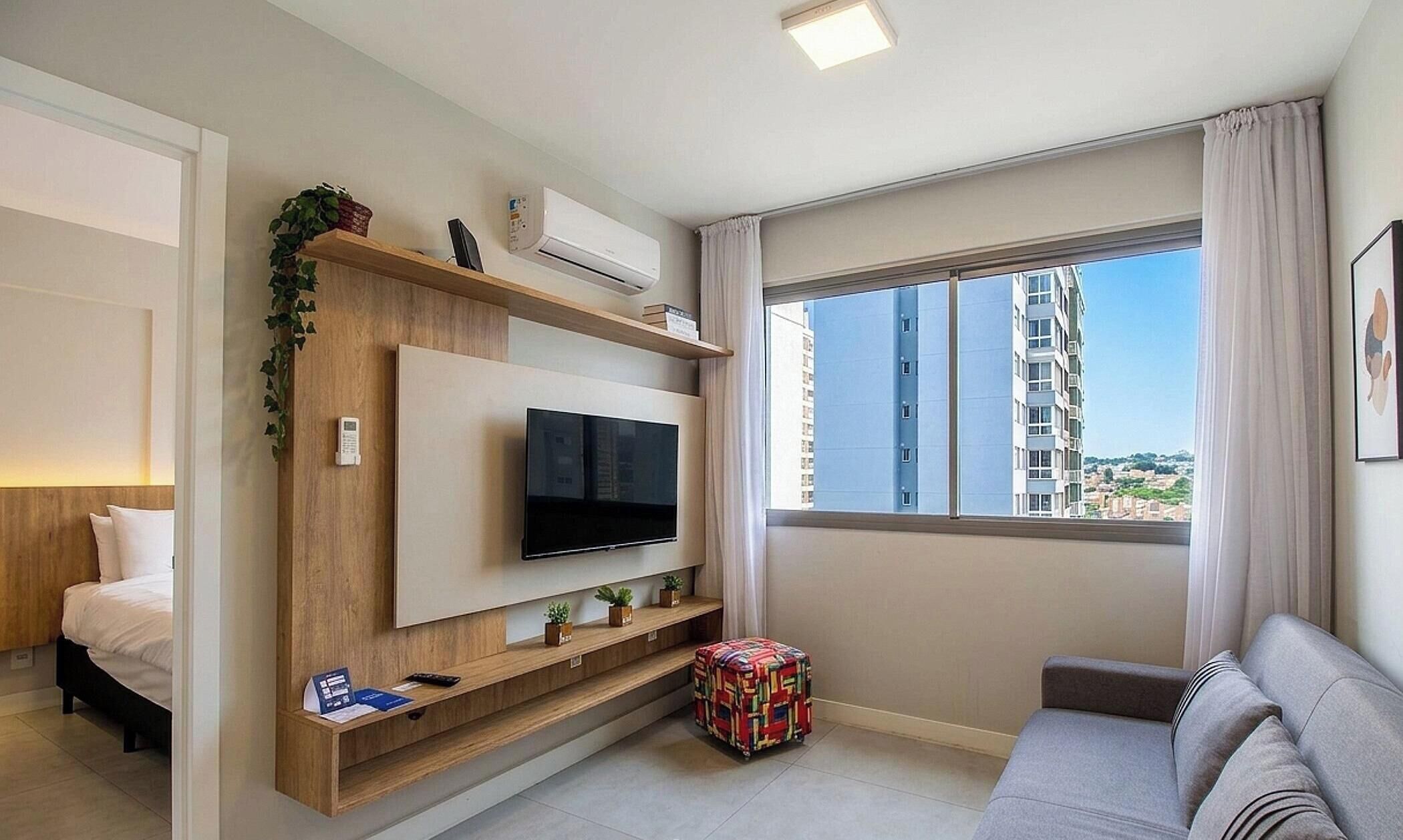Basic Apartment | Living area | 40-inch TV with digital channels