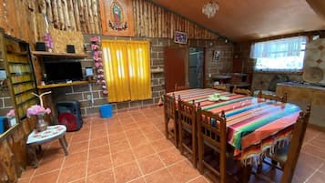Family Chalet, Patio, Garden View | Dining