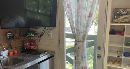 Cozy treehouse ! Great kids experience !Or adult ! Fire pit ONLY SLEEPS 2