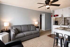 Living area - ML 269 - Charming 2BR w/new deck. Ready for you to enjoy this summer! (Snowshoe)
