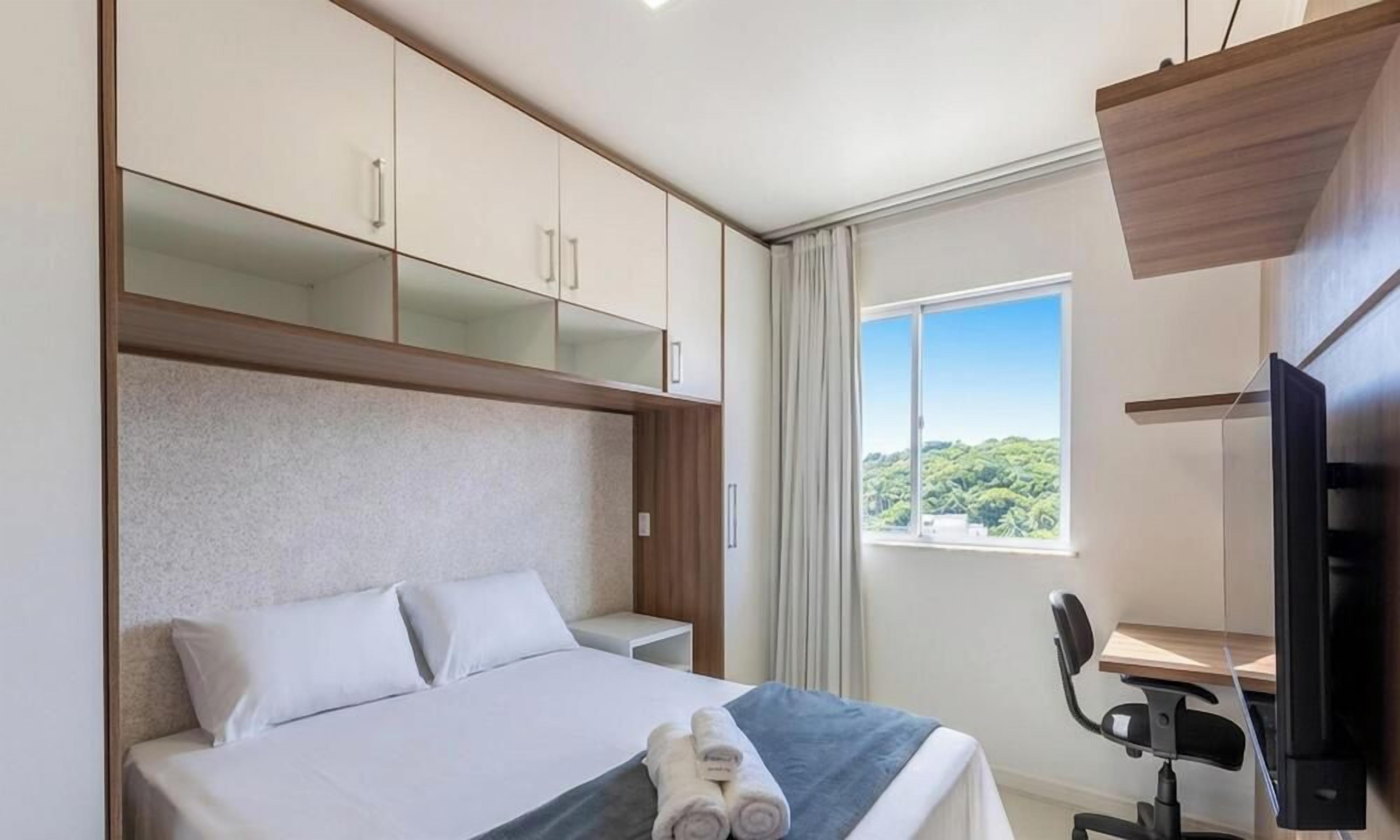 Apartemen Basic | 2 kamar tidur dan Wi-Fi gratis