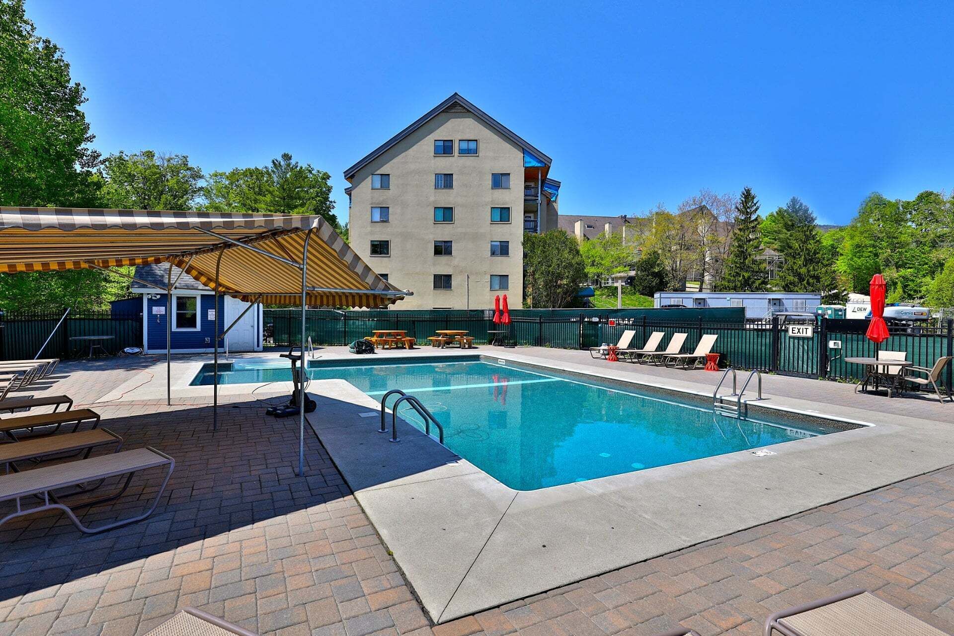 Indoor pool, a heated pool