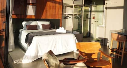 Sunset in the Mantiqueira Mountains at Cabana da Mata - Cabanas Rudá