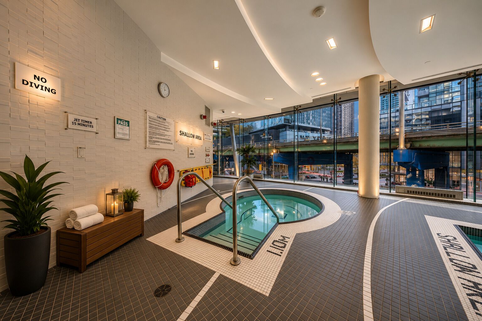 Una piscina techada