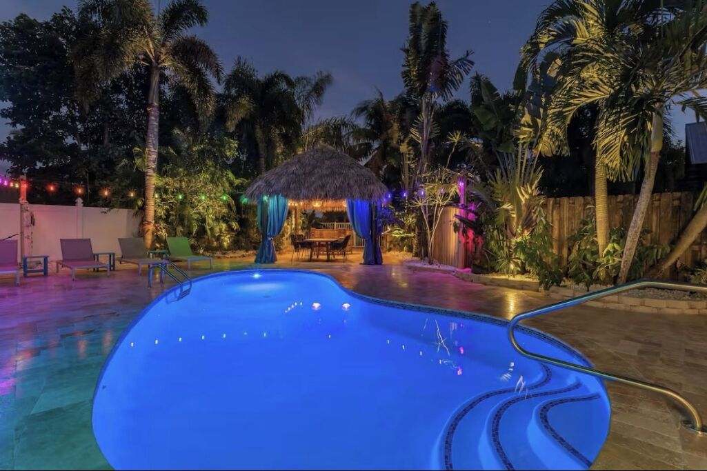 A heated pool