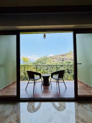 Blick von der Unterkunft