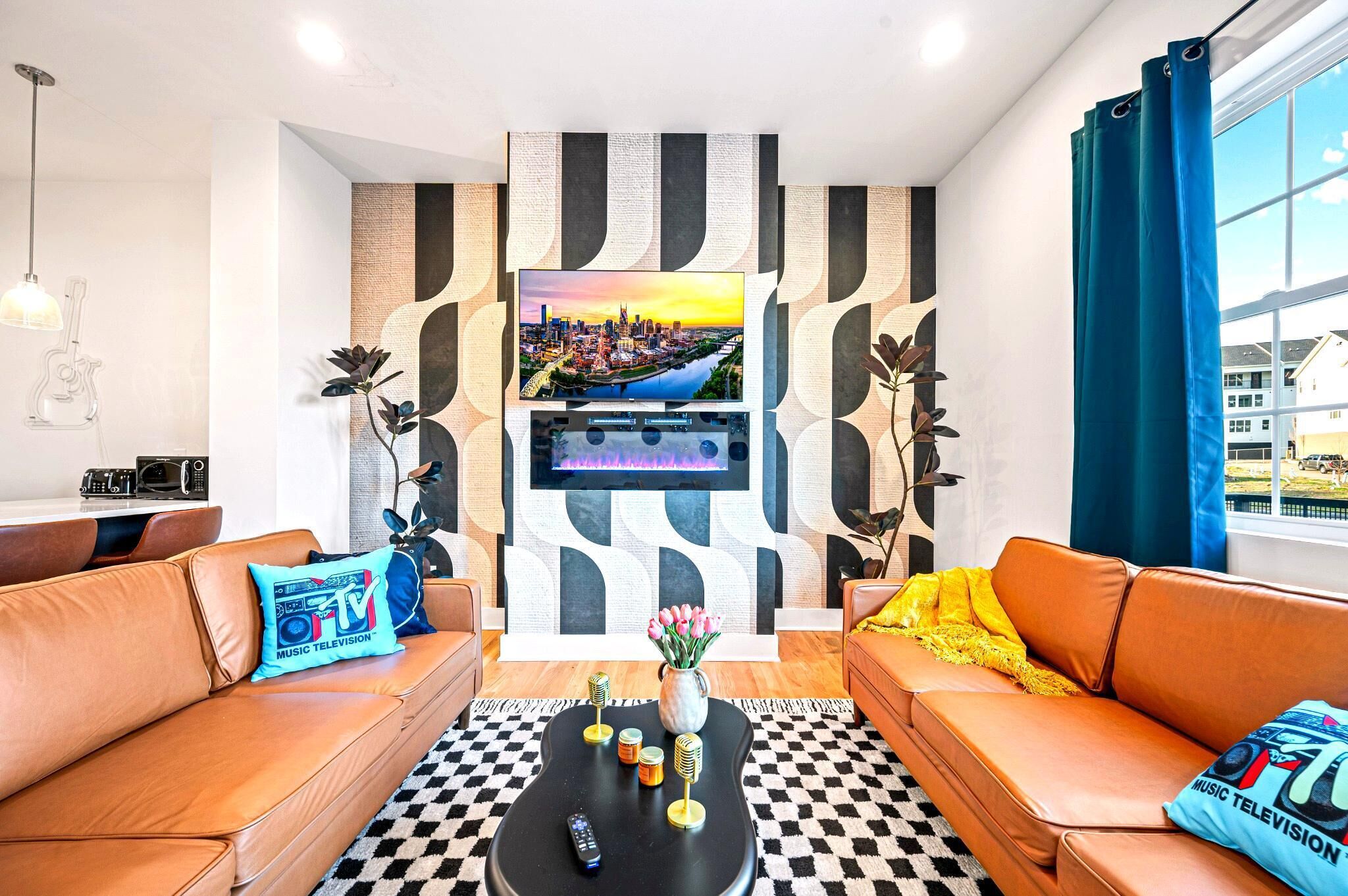 Smart TV, table tennis, books