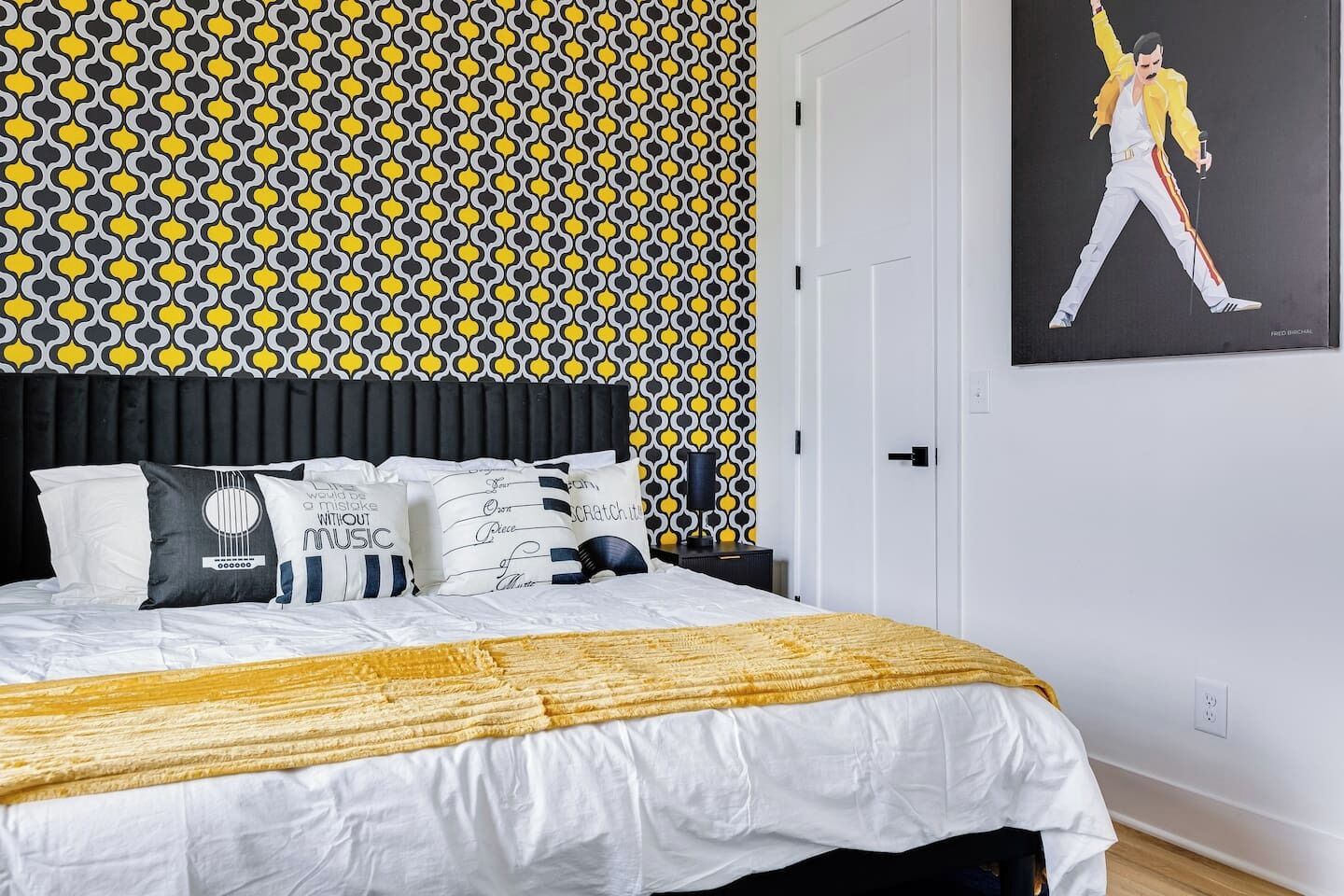 This inviting king bedroom pairs boutique-style design with everyday comfort and includes direct access to its own private ensuite bathroom for added convenience.