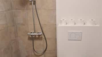 Double or Twin Room, City View | Bathroom | Shower, hair dryer, towels, soap