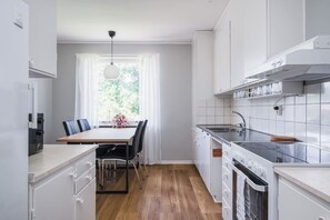 Kaffe- och tebryggare, mikrovågsugn, ugn och spishäll