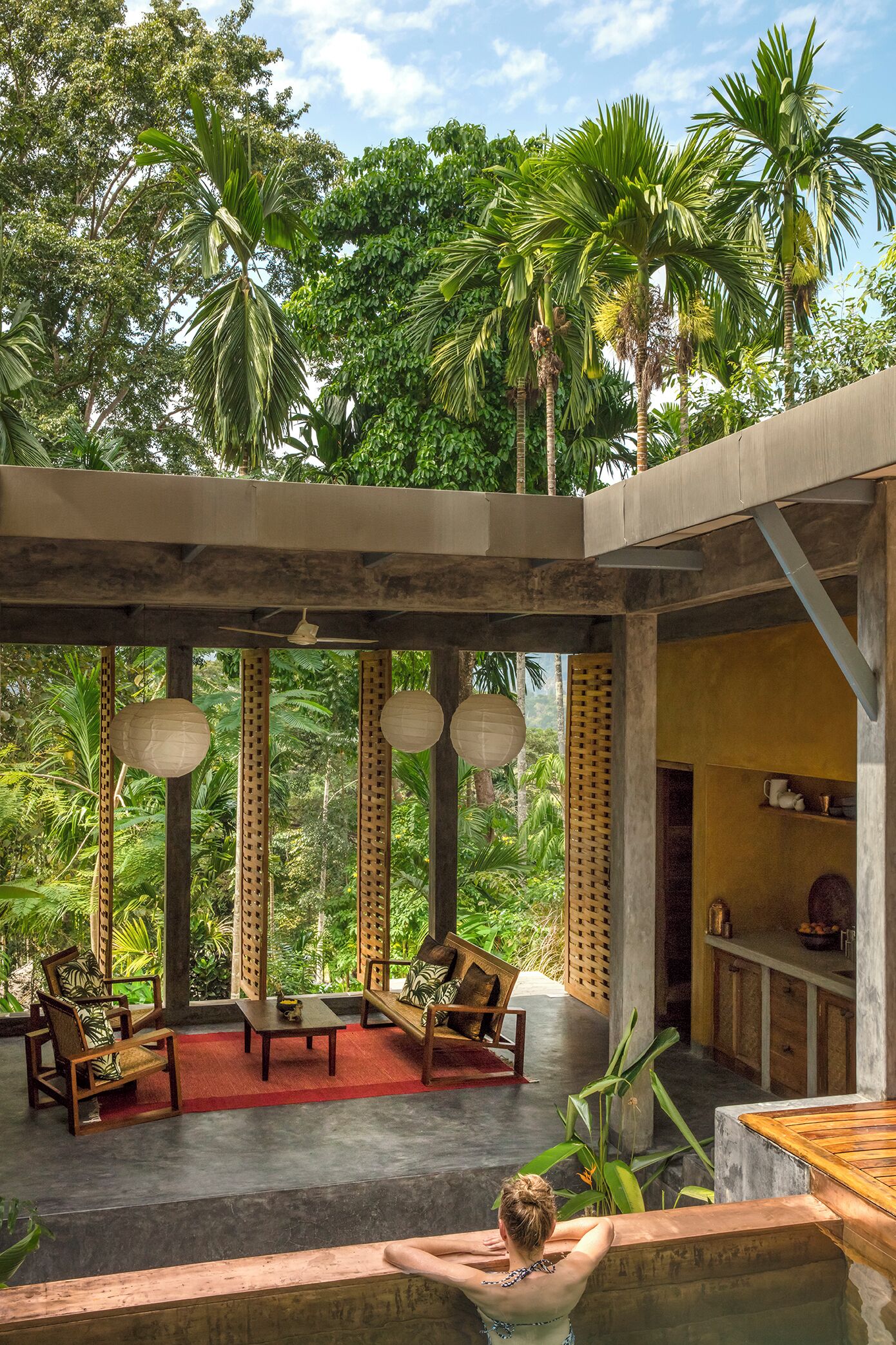 Villa luxueuse, patio | Terrasse/patio