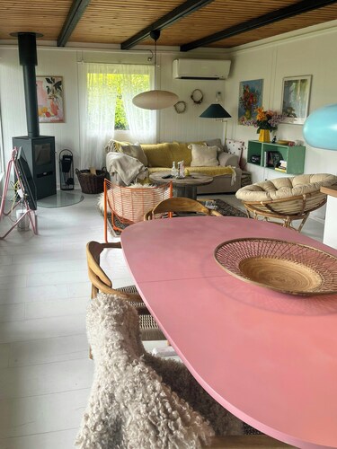 Charming house with two terraces near Alrø