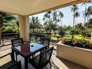 Apartment, Smoking, Balcony | Outdoor dining - Beachfront Deluxe 1 Bedroom Apartment With Sea View, Siam Royal View, Koh Chang (Ko Chang)