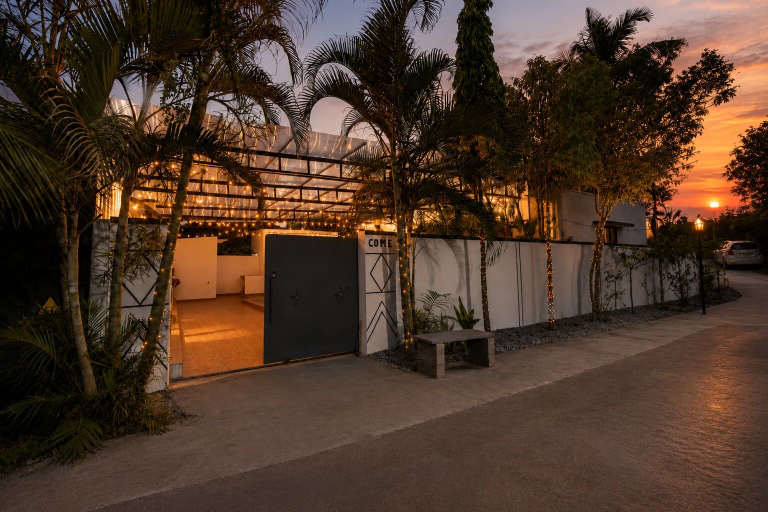 Fachada da propriedade