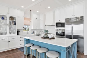 Coffee/tea maker, fridge, microwave, oven - Cottages of Romar 7 | Favorite Child | Stunning Beach Front Home with Private Pool! (Orange Beach)