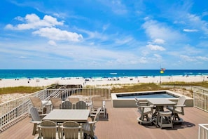 Outdoor dining - Cottages of Romar 7 | Favorite Child | Stunning Beach Front Home with Private Pool! (Orange Beach)