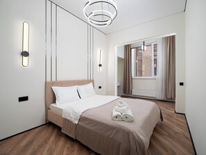 Appartement, uitzicht op stad | Een strijkplank/strijkijzer, gratis wifi