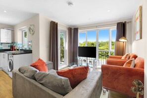 Living area - Heathrow Living 2BDR 2BA Apt by 360 Stays - Apt 06 (Stanwell)