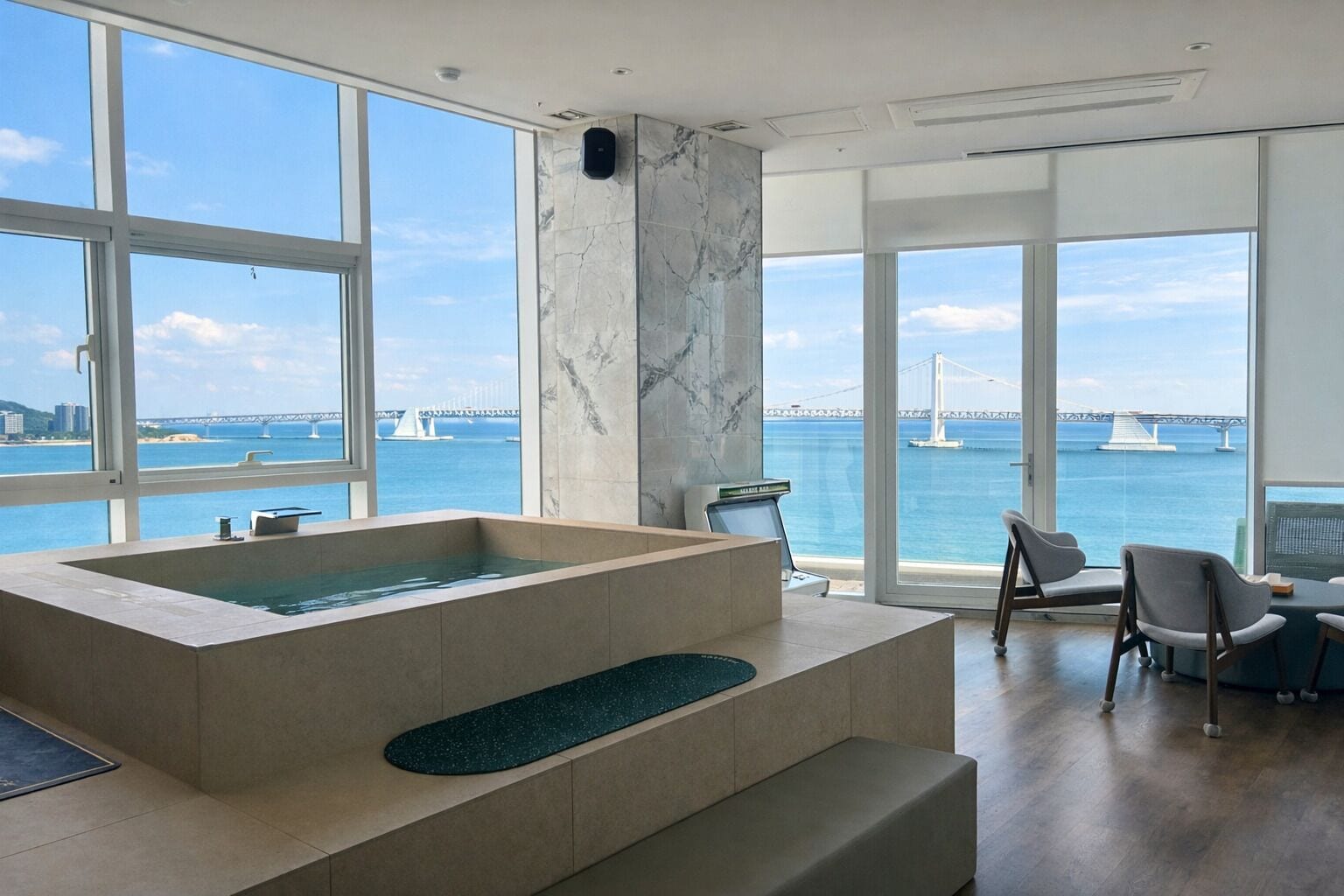 Twin Room, Balcony, Beach View | Spa