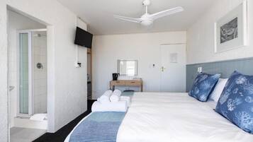 Kamer, 1 twee- of 2 eenpersoonsbedden, uitzicht op zee