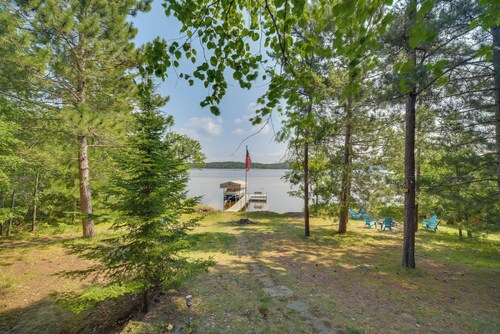Waterfront Stay w/ Dock & Views on Minong Flowage
