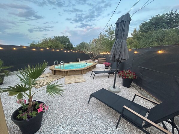 Pool - Aniane villa for 6 people with a pool and air conditioning. Hérault Valley. Devil's Bridge, (Aniane)