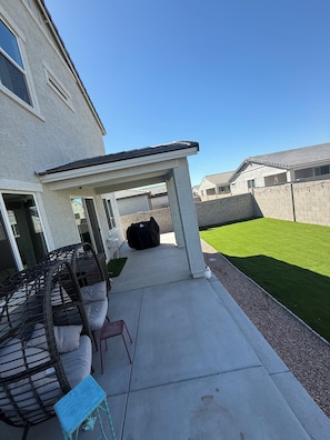 Terrace/patio - Charming 4BR/3B home with pool access near Superstition Mountains (Apache Junction)