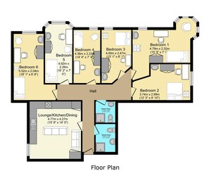 Floor plan - Kings Residence 4 | By My Getaways (Brighton)