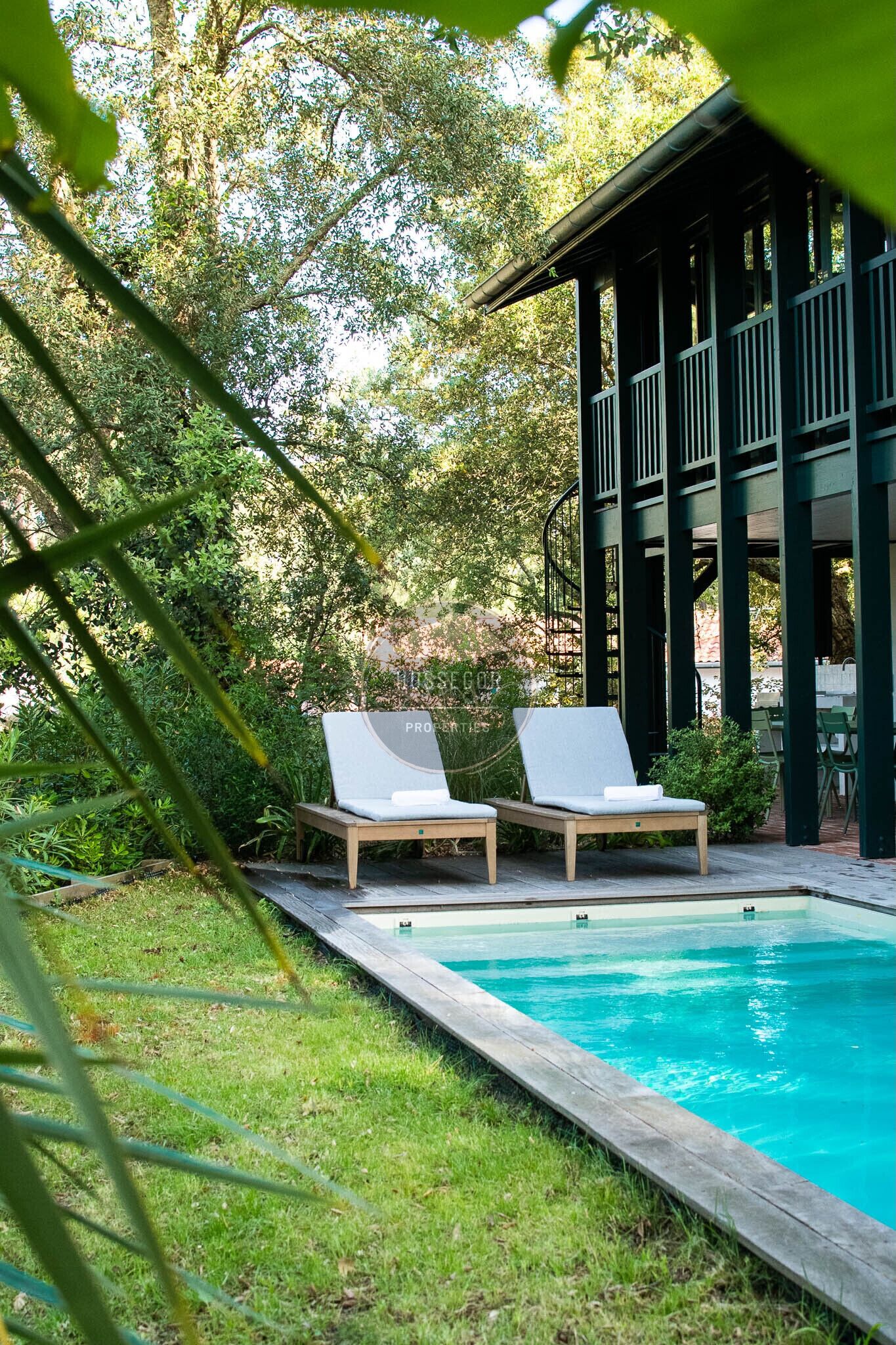 A heated pool