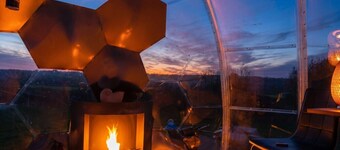 Cosy Off-Grid Stargazing Dome in the Jurassic Coast with optional Hot Tub & Sauna