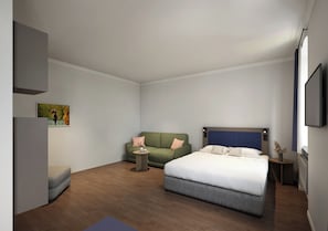 Desk, laptop workspace, WiFi (free) - Homaris Apartments Bonhoefferplatz (Dresden)