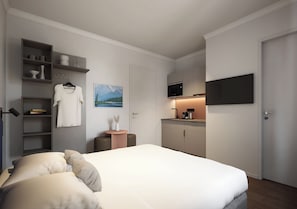 Studio | Desk, laptop workspace, WiFi (free) - Homaris Apartments Bonhoefferplatz (Dresden)