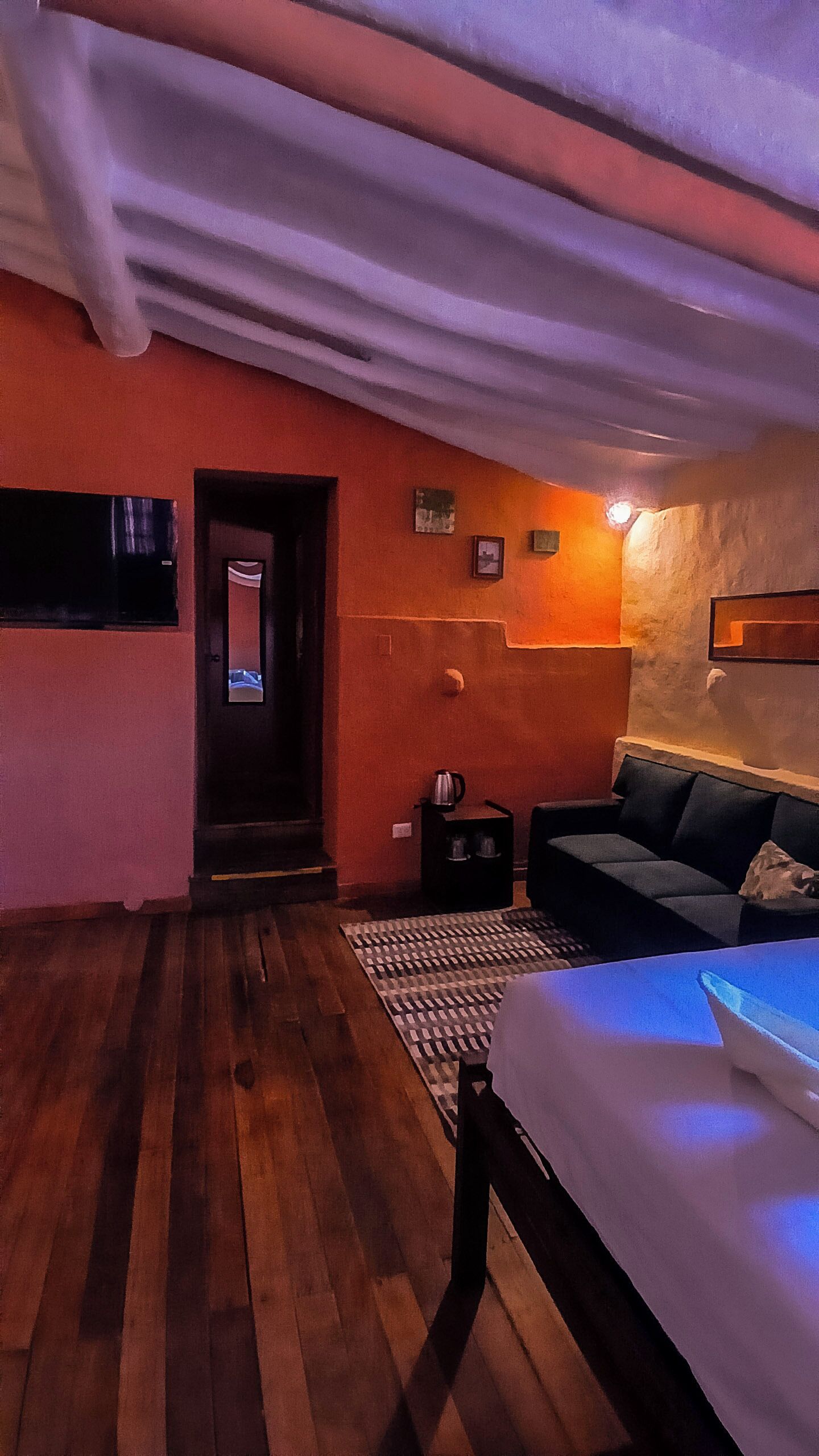 Kamar Quadruple Deluks, pemandangan gunung | Setrika/meja setrika dan Wi-Fi gratis