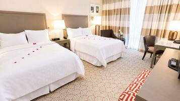 In-room safe, laptop workspace, blackout drapes, cribs (free)