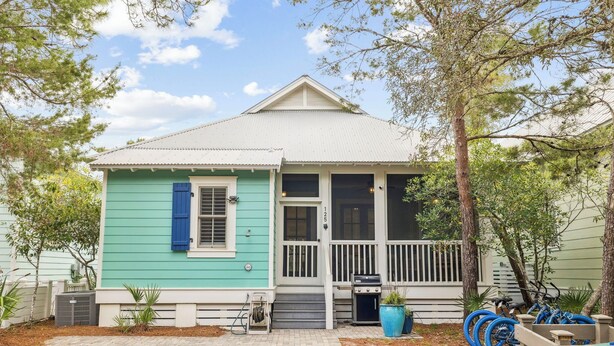 A single-story house with a porch, a front door, and a mailbox. - 2 Blocks to Beach | Screened-in Porch (Santa Rosa Beach)
