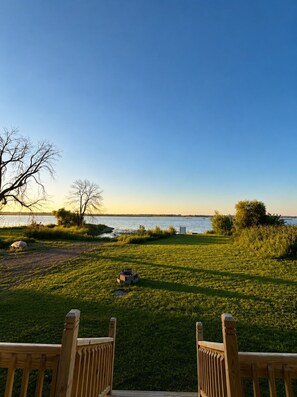 Property grounds - Sunset Skiff, historic lakefront cabin (Marquette)