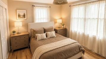 Iron/ironing board, WiFi, bed sheets